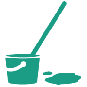 ground cleaning icon