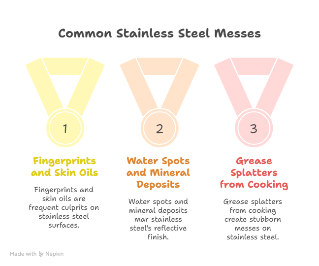 how to clean stainless steel refrigerator