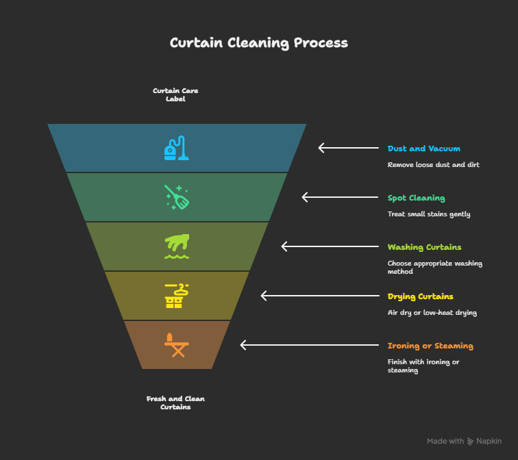 how to clean curtains