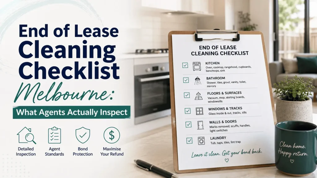 end of lease cleaning checklist melbourne