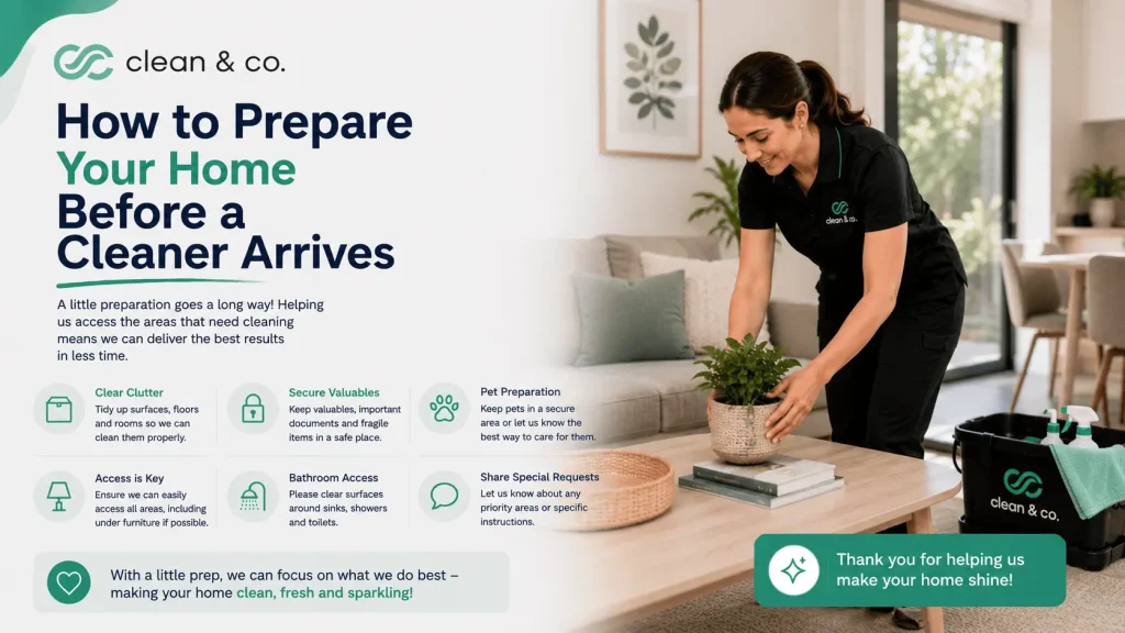 how to prepare your home before a cleaner arrives