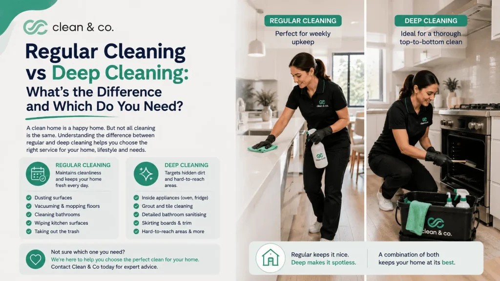 regular cleaning vs deep cleaning